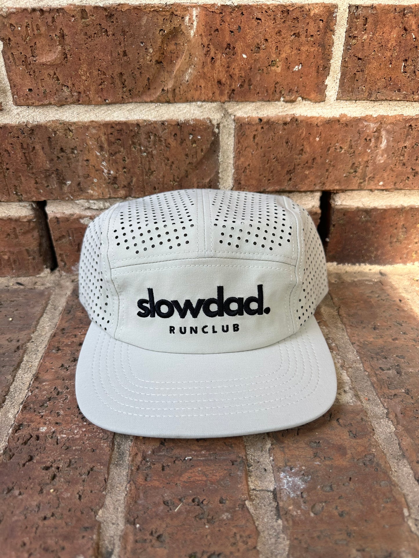 Signature 5 Panel Run Cap V2 - Light Beige