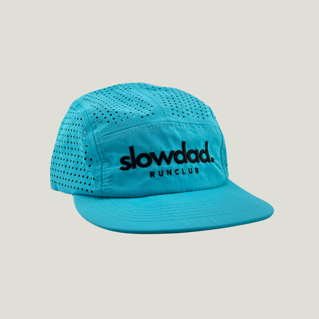 Signature 5 Panel Run Cap V2 - Smurf Blue