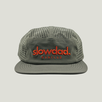 Signature 5 Panel Run Cap V2 - Slate Green