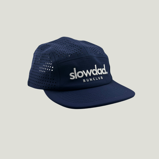 Signature 5 Panel Run Cap V2 - Navy