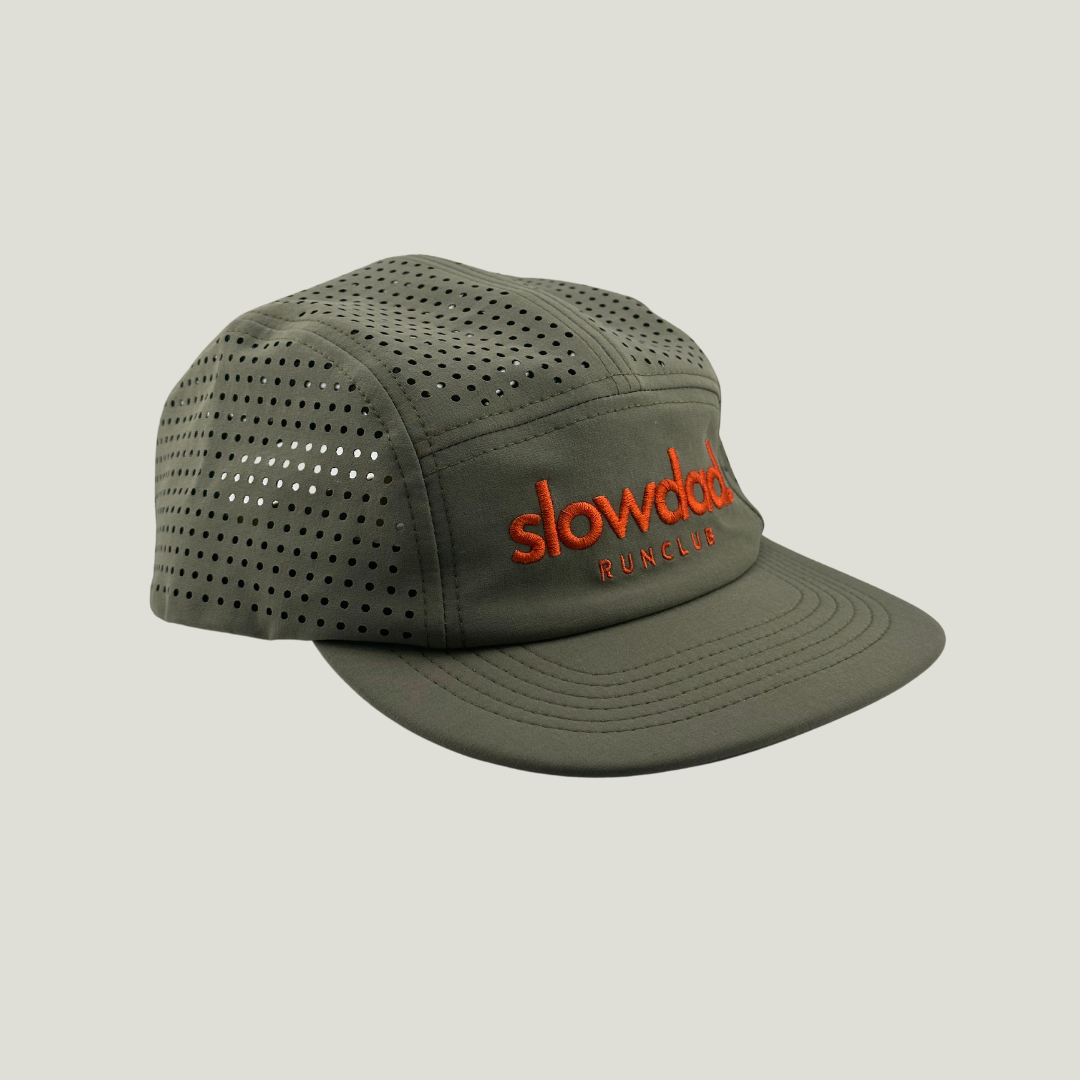 Signature 5 Panel Run Cap V2 - Slate Green