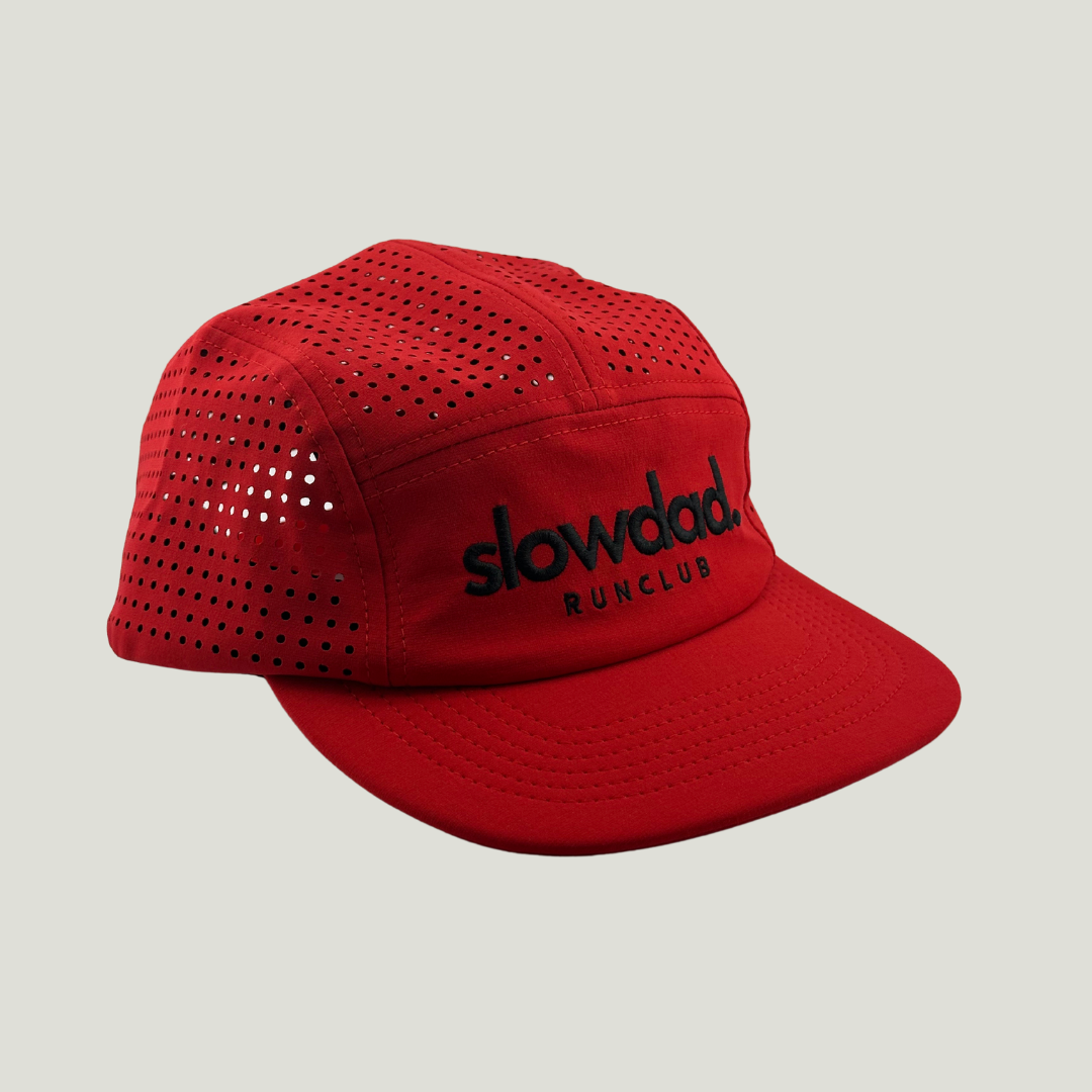 Signature 5 Panel Run Cap V2 - Red