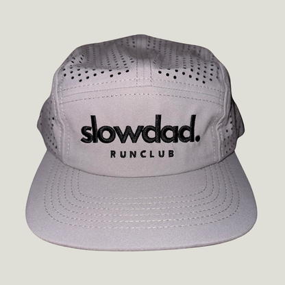 Signature 5 Panel Run Cap V2 - Moonstone Gray