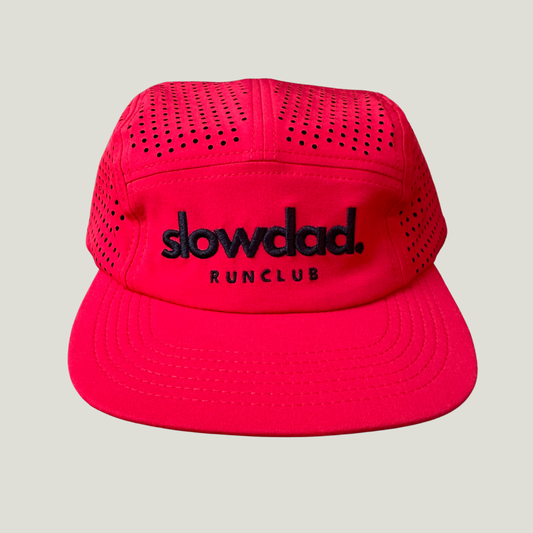 Signature 5 Panel Run Cap V2 - Red