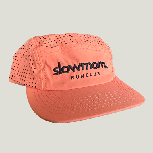 Slowmom 5 Panel Run Cap - Peach