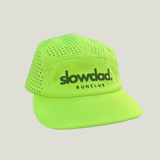 Signature 5 Panel Run Cap V2 - Highlighter Yellow