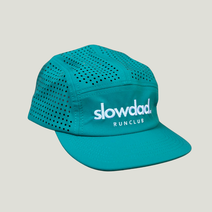 Signature 5 Panel Run Cap V2 - Teal