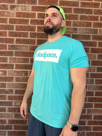 Dadpace Tri-Blend Tee - Aqua