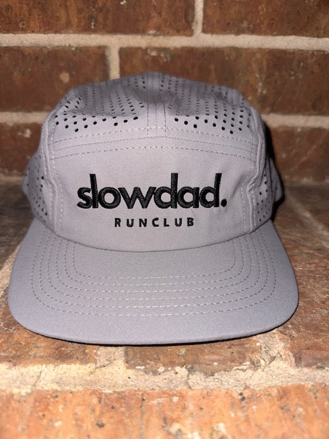 Signature 5 Panel Run Cap V2 - Moonstone Gray