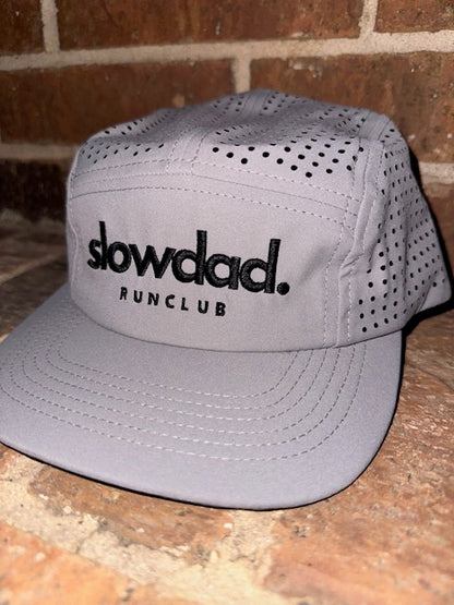 Signature 5 Panel Run Cap V2 - Moonstone Gray