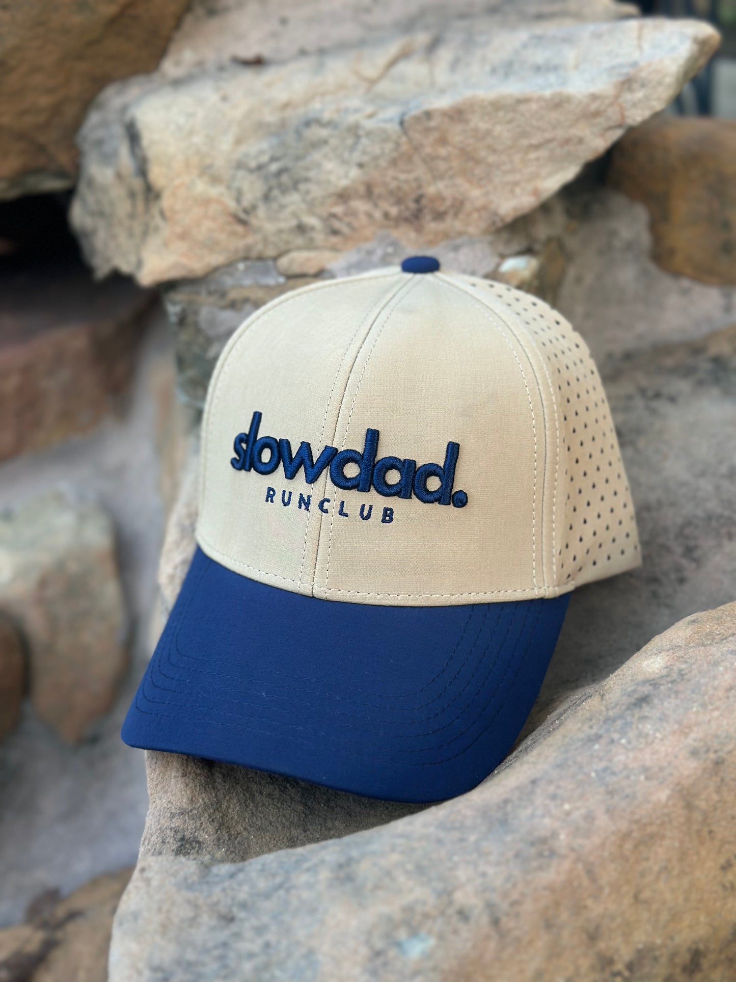 Signature Snapback - Khaki Blue