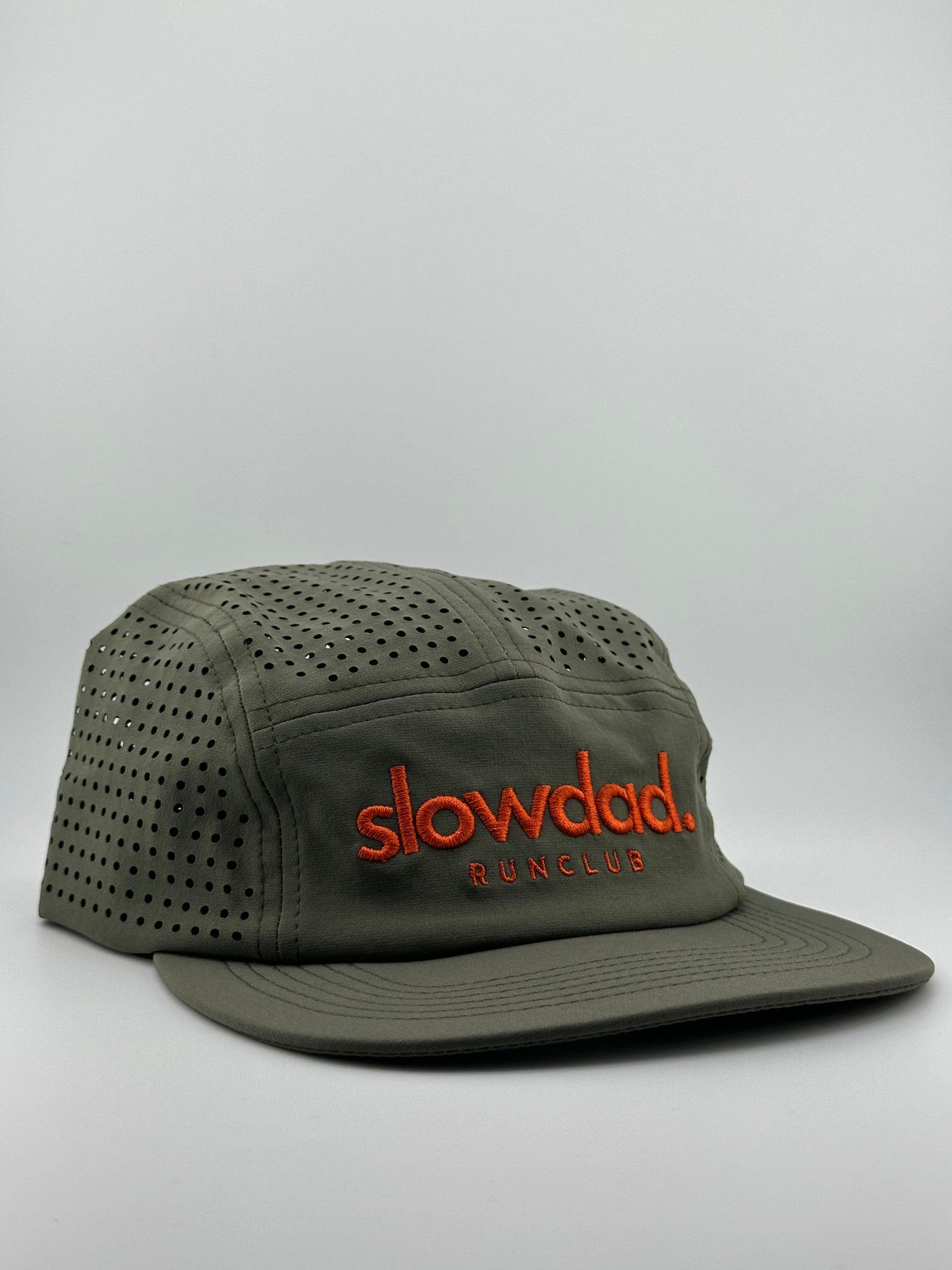 Signature 5 Panel Run Cap V2 - Slate Green