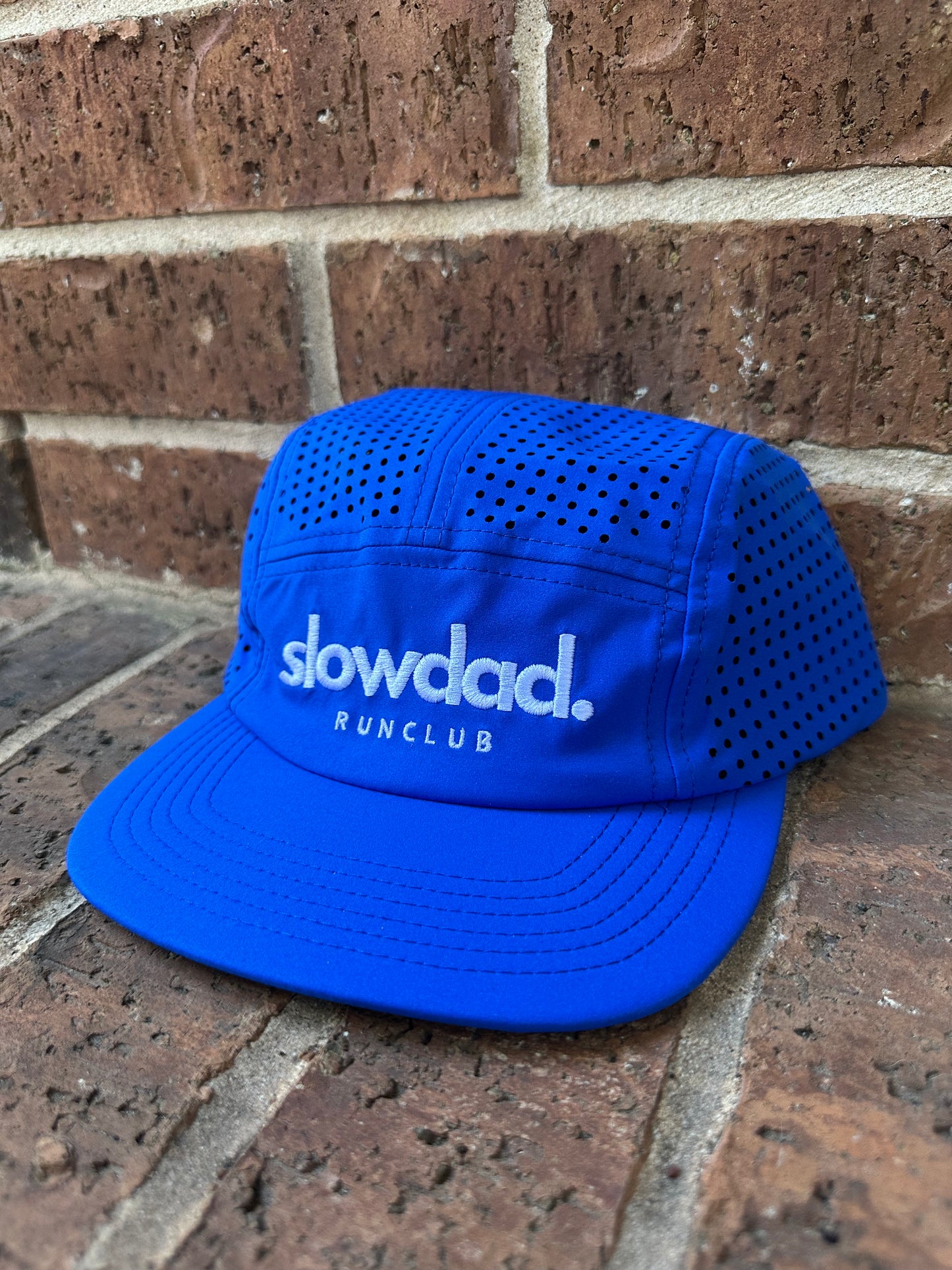 Signature 5 Panel Run Cap V2 - LA Blue