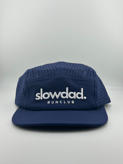 Signature 5 Panel Run Cap V2 - Navy