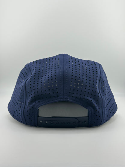 Signature 5 Panel Run Cap V2 - Navy