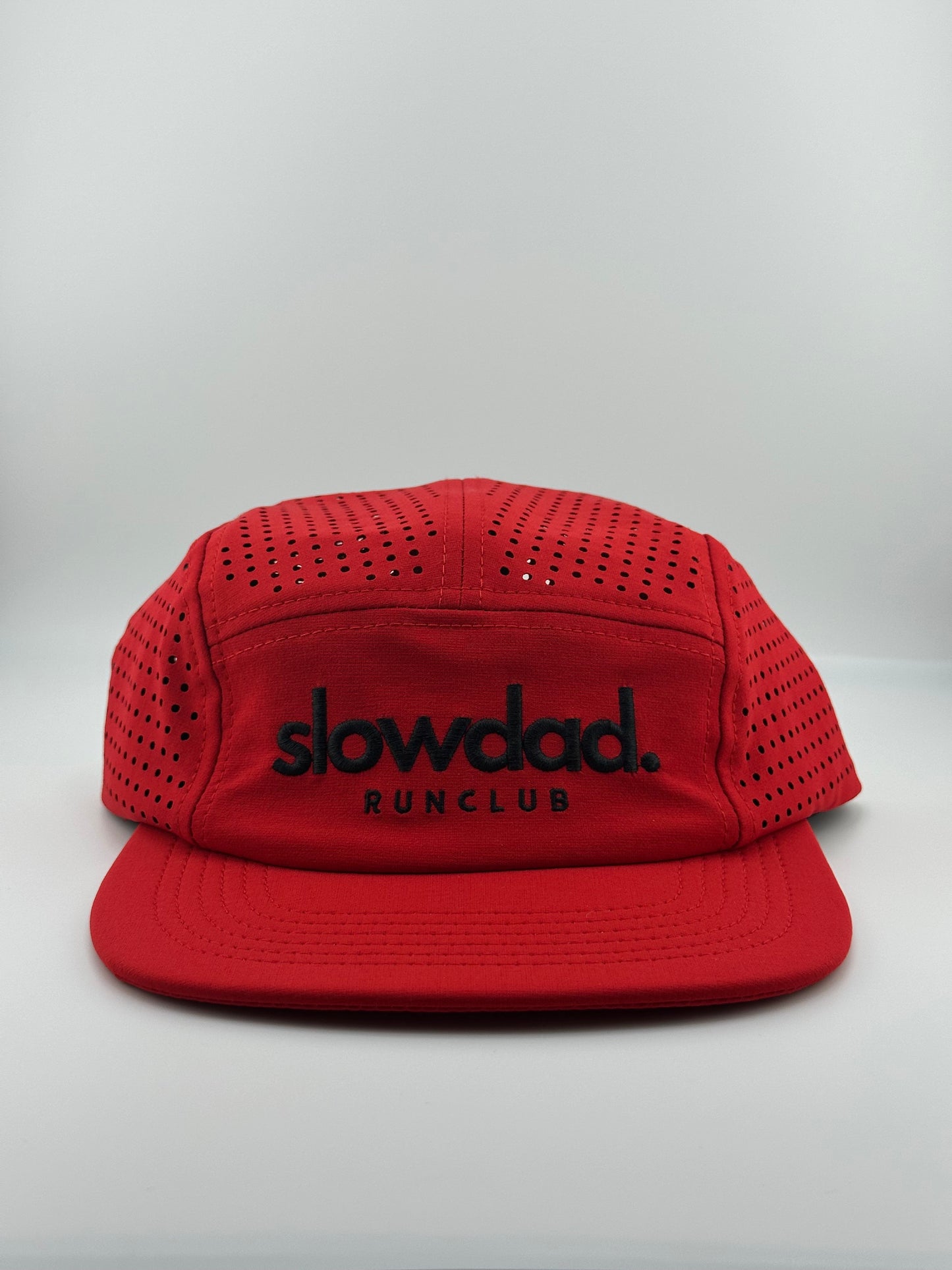 Signature 5 Panel Run Cap V2 - Red