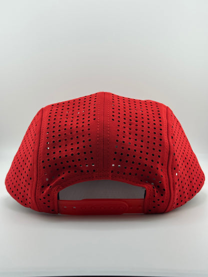 Signature 5 Panel Run Cap V2 - Red