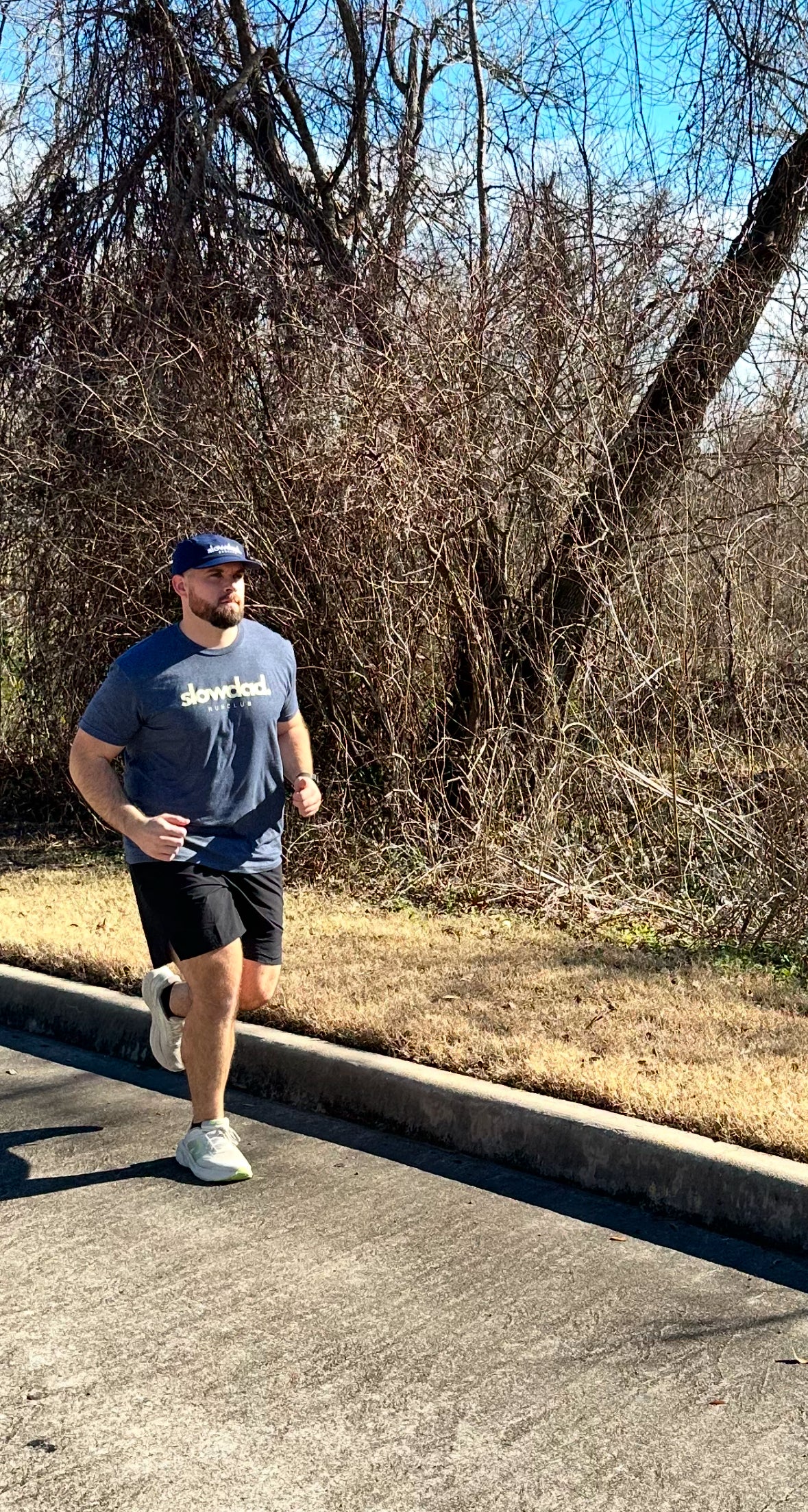 Signature Run Club Tee - Heather Navy