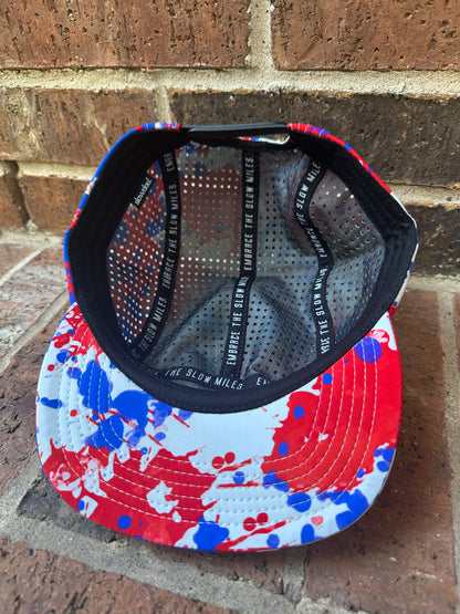 Signature 5 Panel Run Cap V2 - USA Paint Splash
