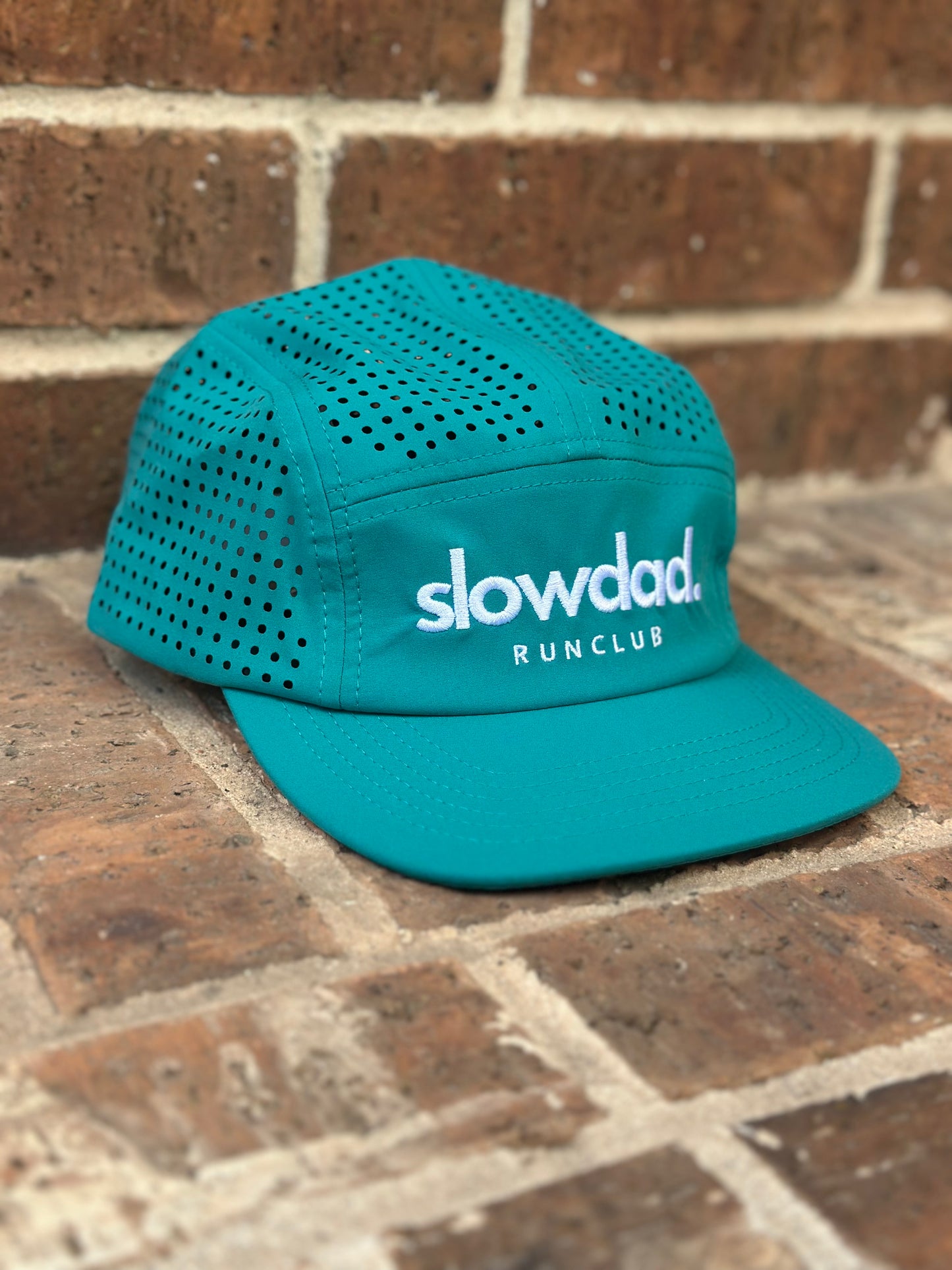 Signature 5 Panel Run Cap V2 - Teal