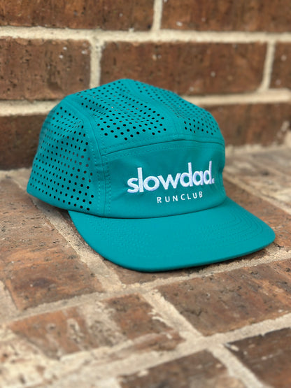 Signature 5 Panel Run Cap V2 - Teal